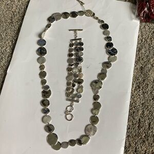 Chloe + Isabel pressed Paillette bracelet and necklace.